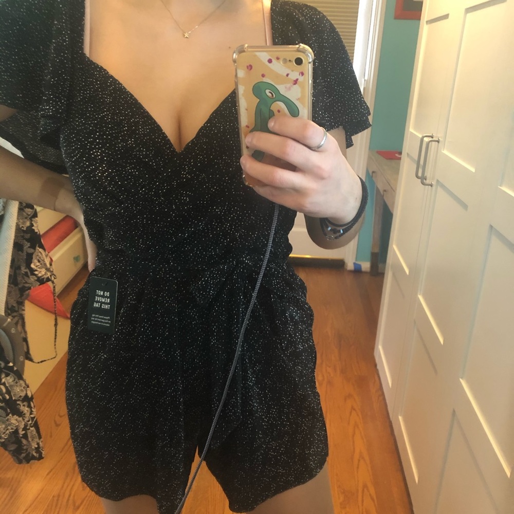 EXPRESS Polka Dot Romper